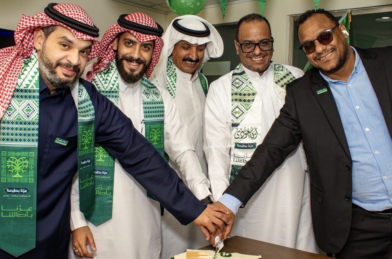 احتفال شركة الصقور الحرة الدولية باليوم الوطني السعودي